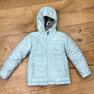 North Face mossbud swirl reversible water repellant Heatseeker jacket- girl SS 6